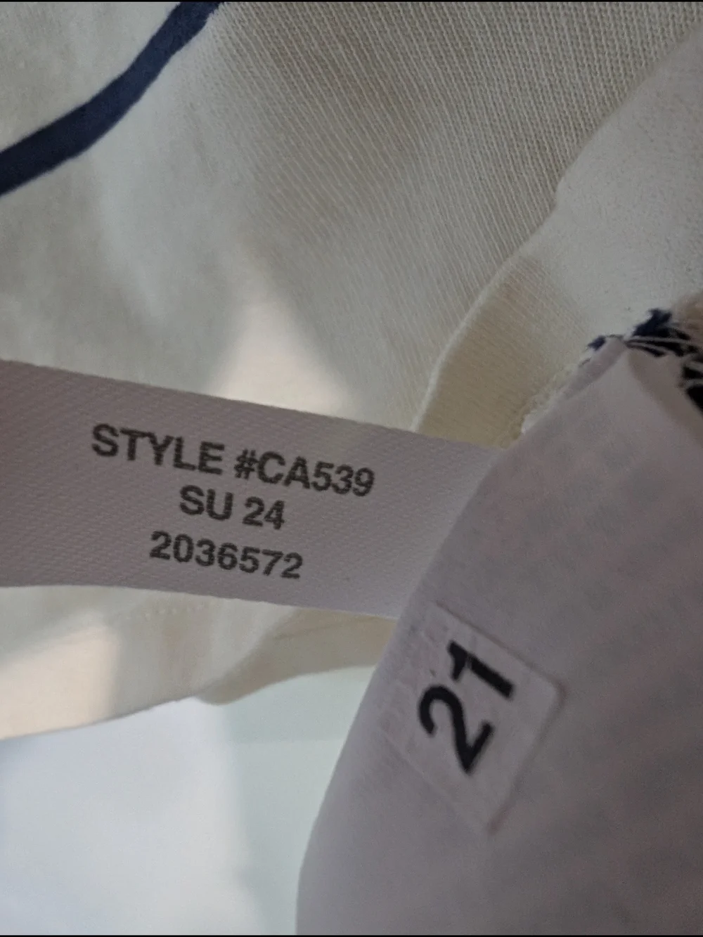J Crew Cropped Boatneck T-shirt with buttons in Mariner Cotton Size XL
